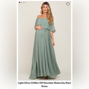 Pinkblush Olive Green Maternity Dress